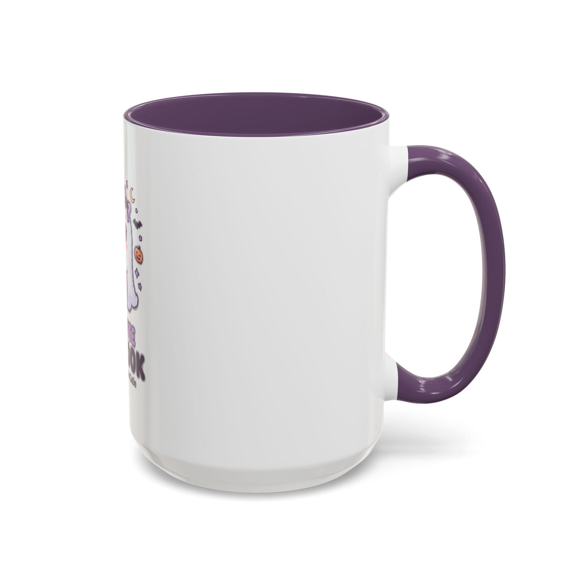 Too Cute to Spook Coffee Mug — Halloween Ghost Pumpkin Accent Mug (11/15oz)