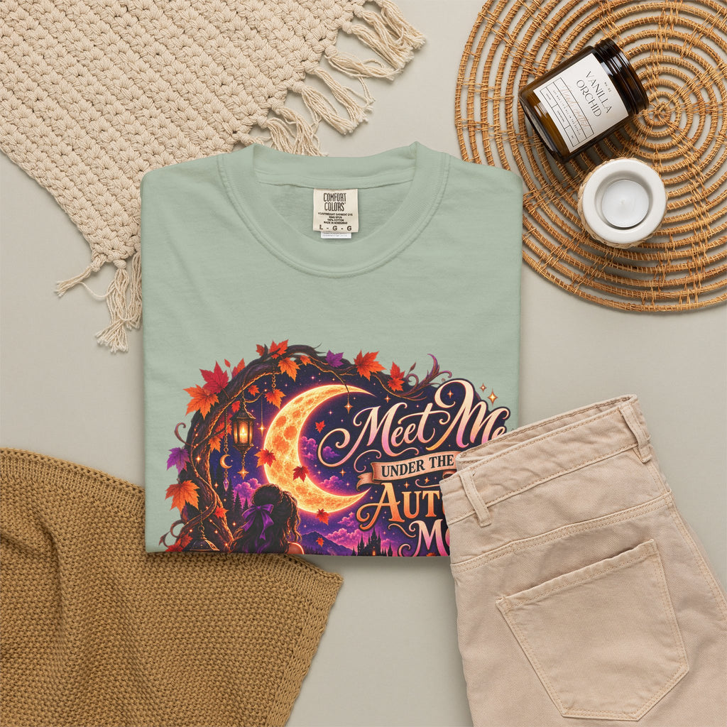 "Meet Me Under the Autumn Moon" Fall Graphic Tee
