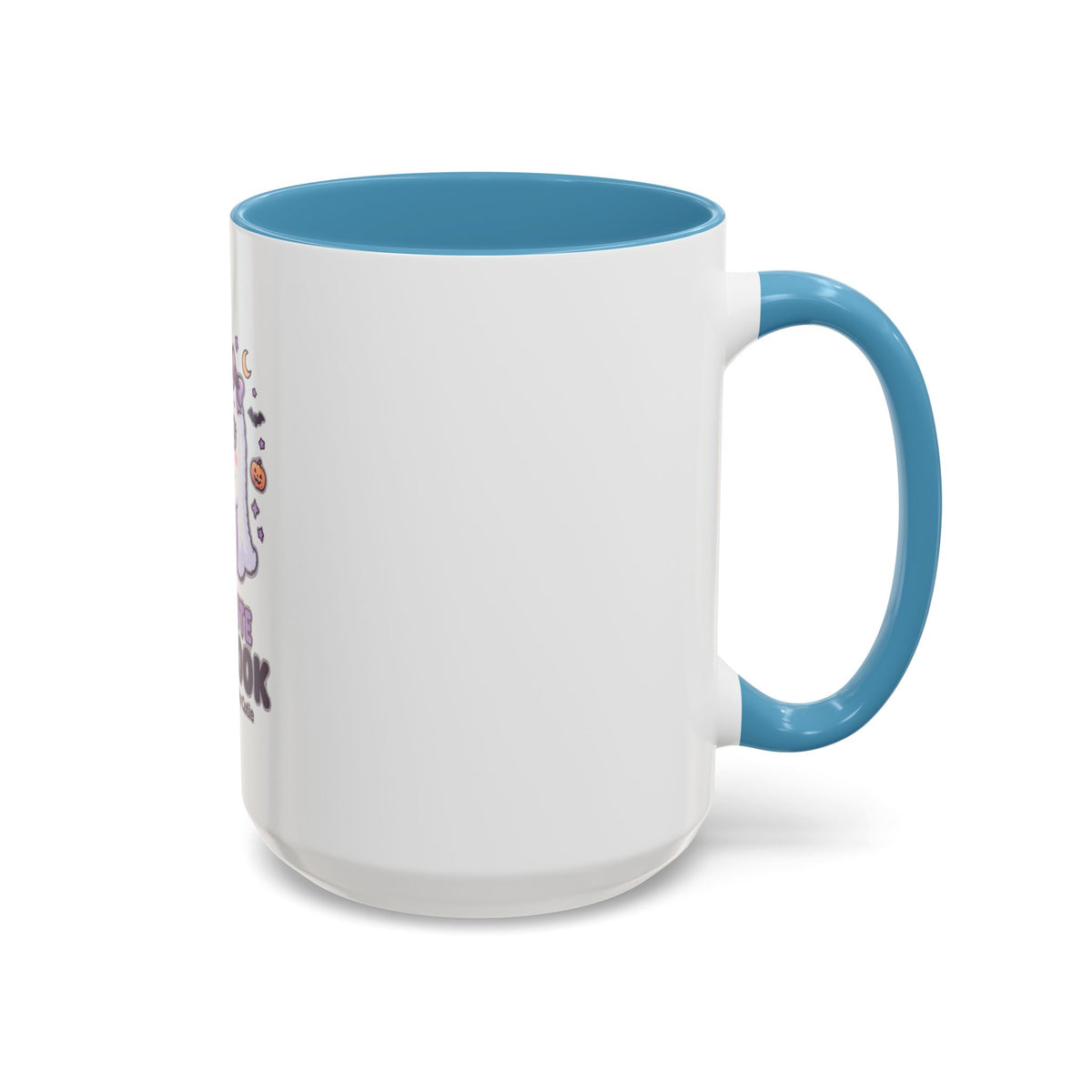 Too Cute to Spook Coffee Mug — Halloween Ghost Pumpkin Accent Mug (11/15oz)