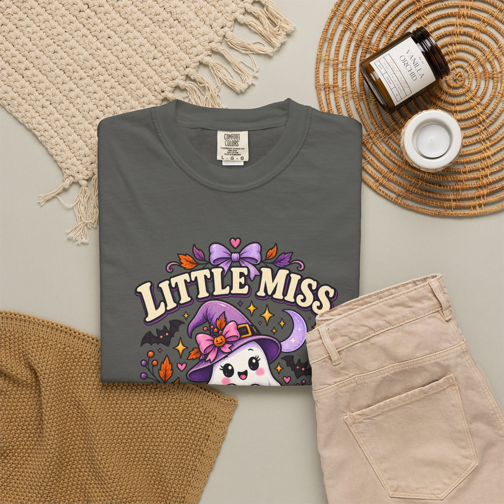 T-Shirt — "Little Miss Spooky Season" Halloween Graphic Tee