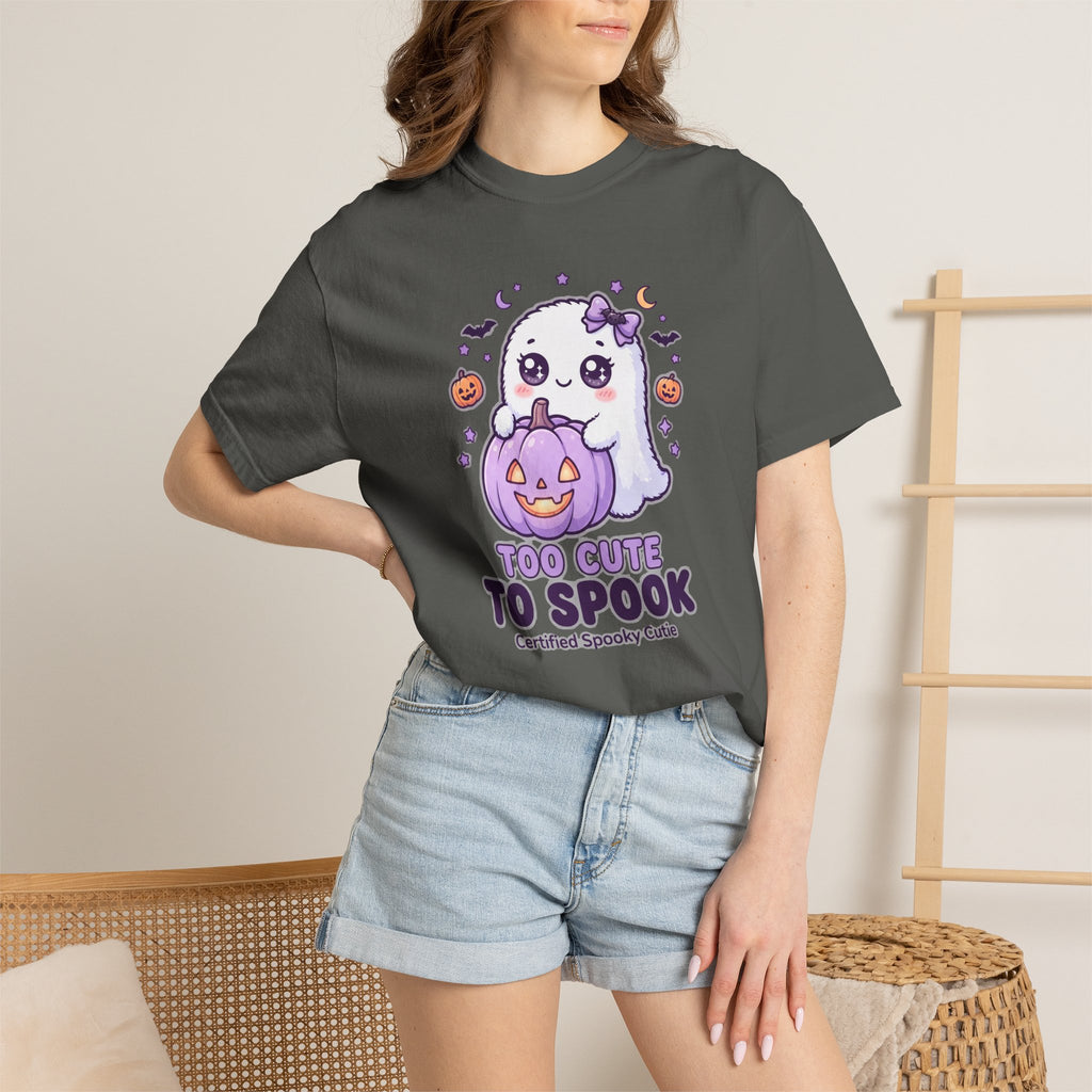 Too Cute to Spook Ghost T-Shirt — Cute Halloween Graphic Tee