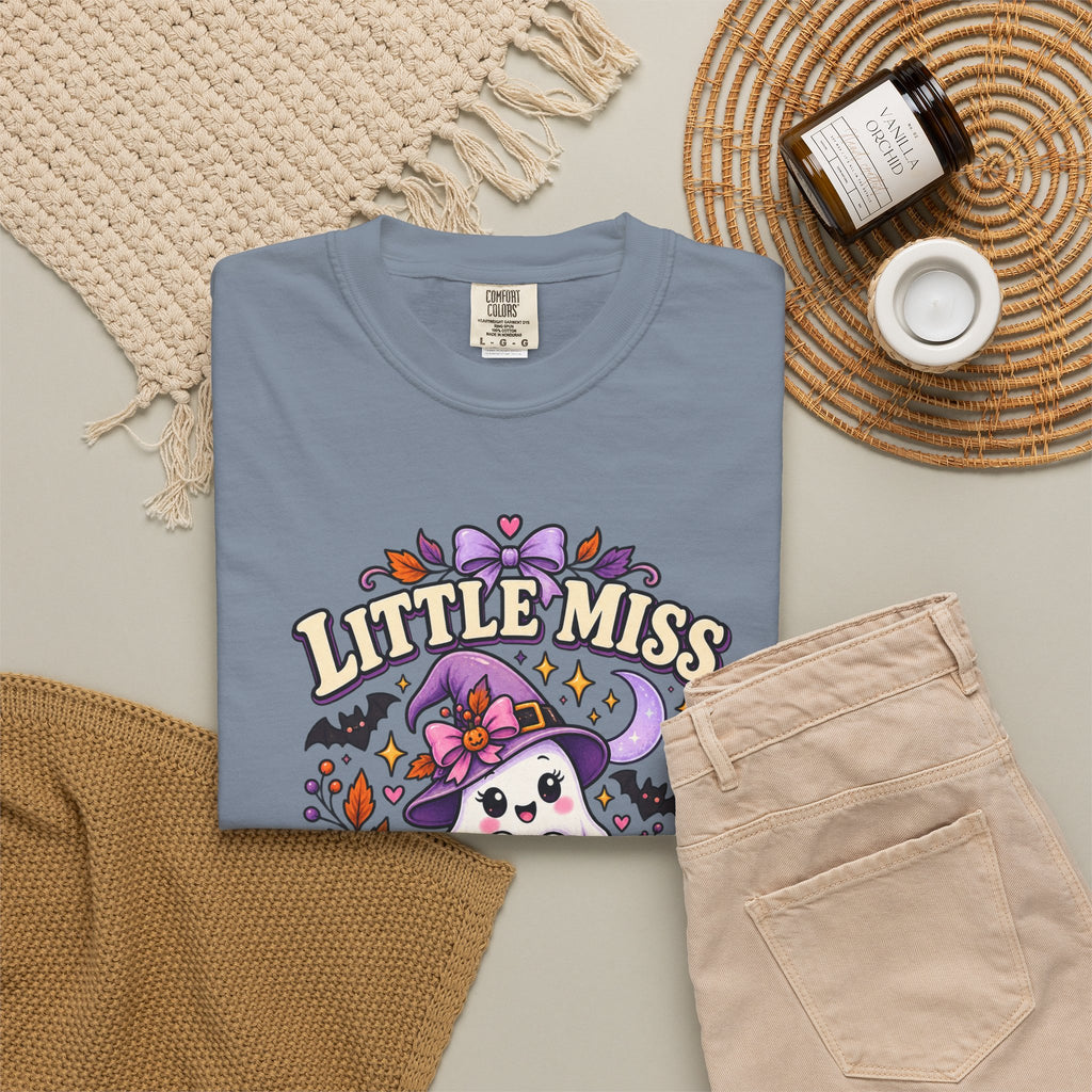 T-Shirt — "Little Miss Spooky Season" Halloween Graphic Tee