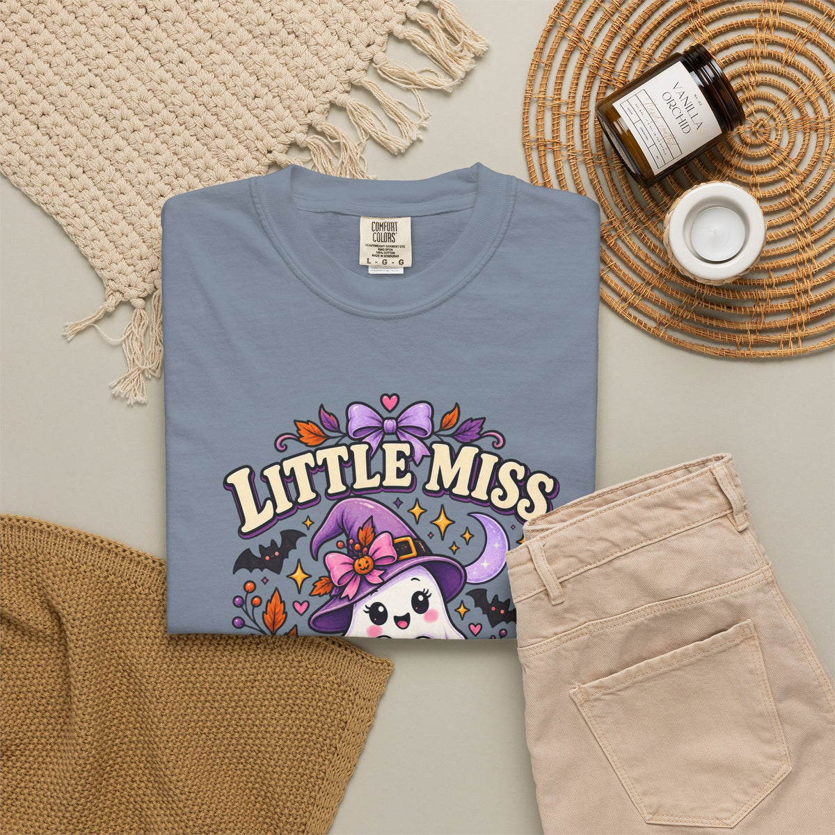 T-Shirt — "Little Miss Spooky Season" Halloween Graphic Tee