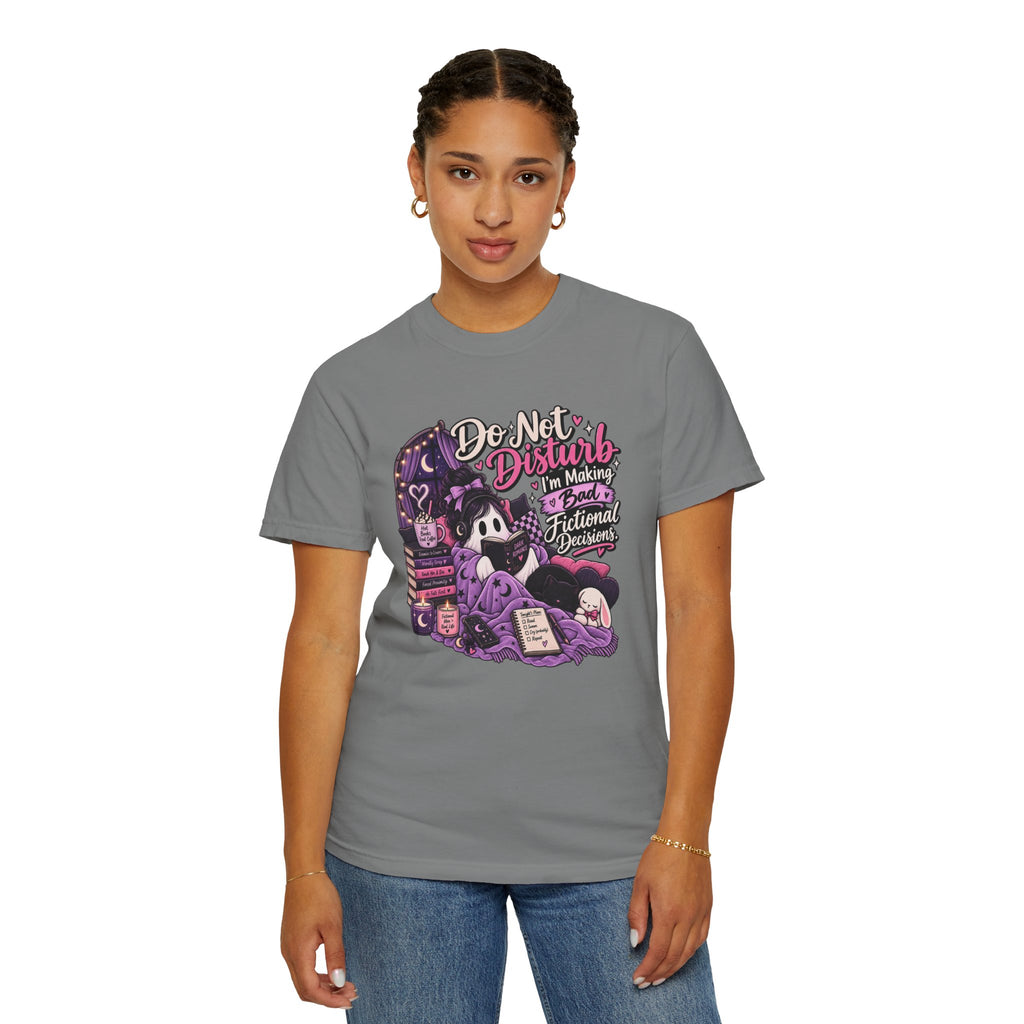 Do Not Disturb T-Shirt — Cute Gothic Reading Ghost Graphic Tee