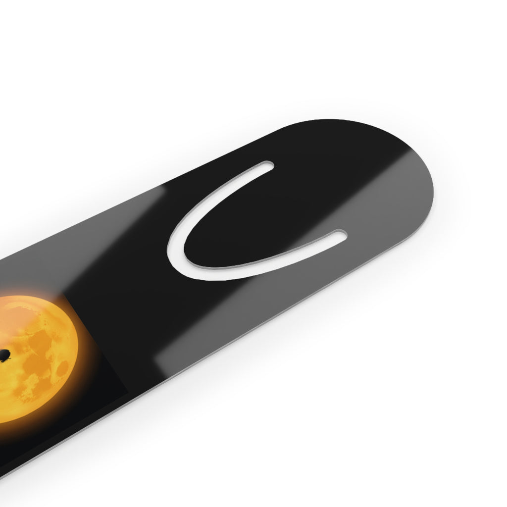 Witch Silhouette Moon Metal Bookmark —