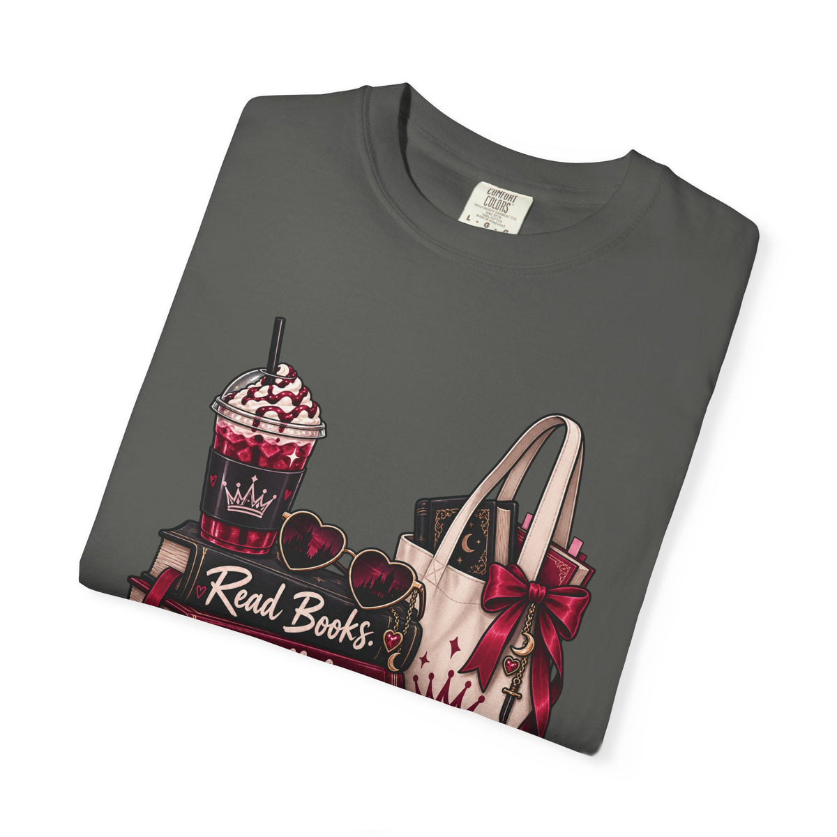 Bookish Villains Graphic T-Shirt — "Read Books I Fall for Villains"
