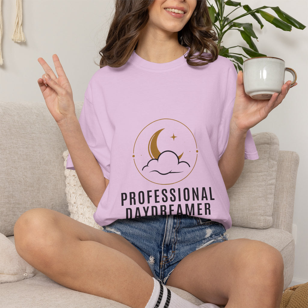 Professional Daydreamer T-Shirt — Moon & Cloud Graphic Tee
