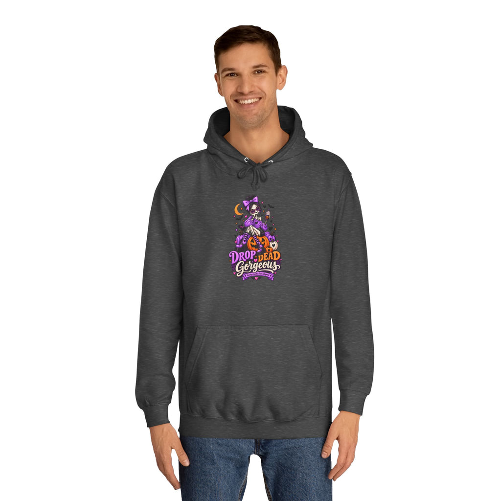 Hoodie - 'Drop Dead Gorgeous' Witchy Purple Graphic Hoodie