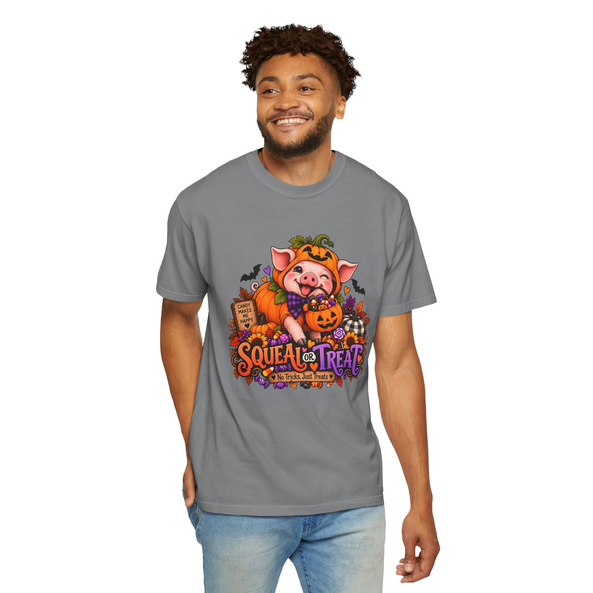Halloween Pig "Squeal or Treat" T-Shirt