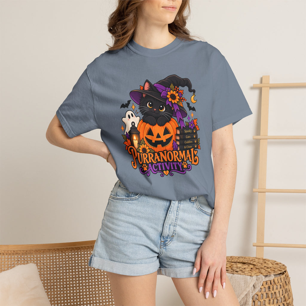 Purranormal Activity Halloween Cat T-Shirt