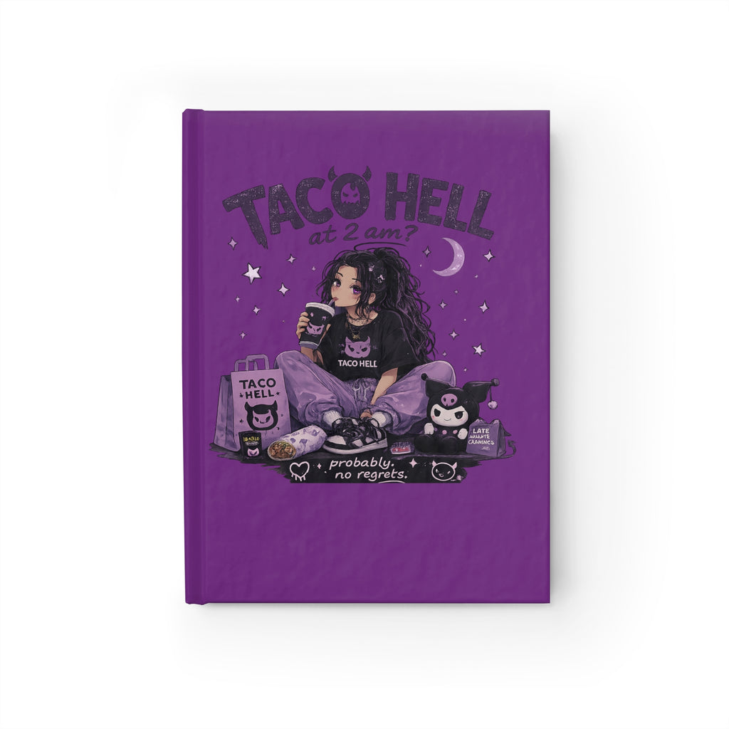 Goth Taco Night Journal — Ruled Lined Notebook for Teens & Young Adults