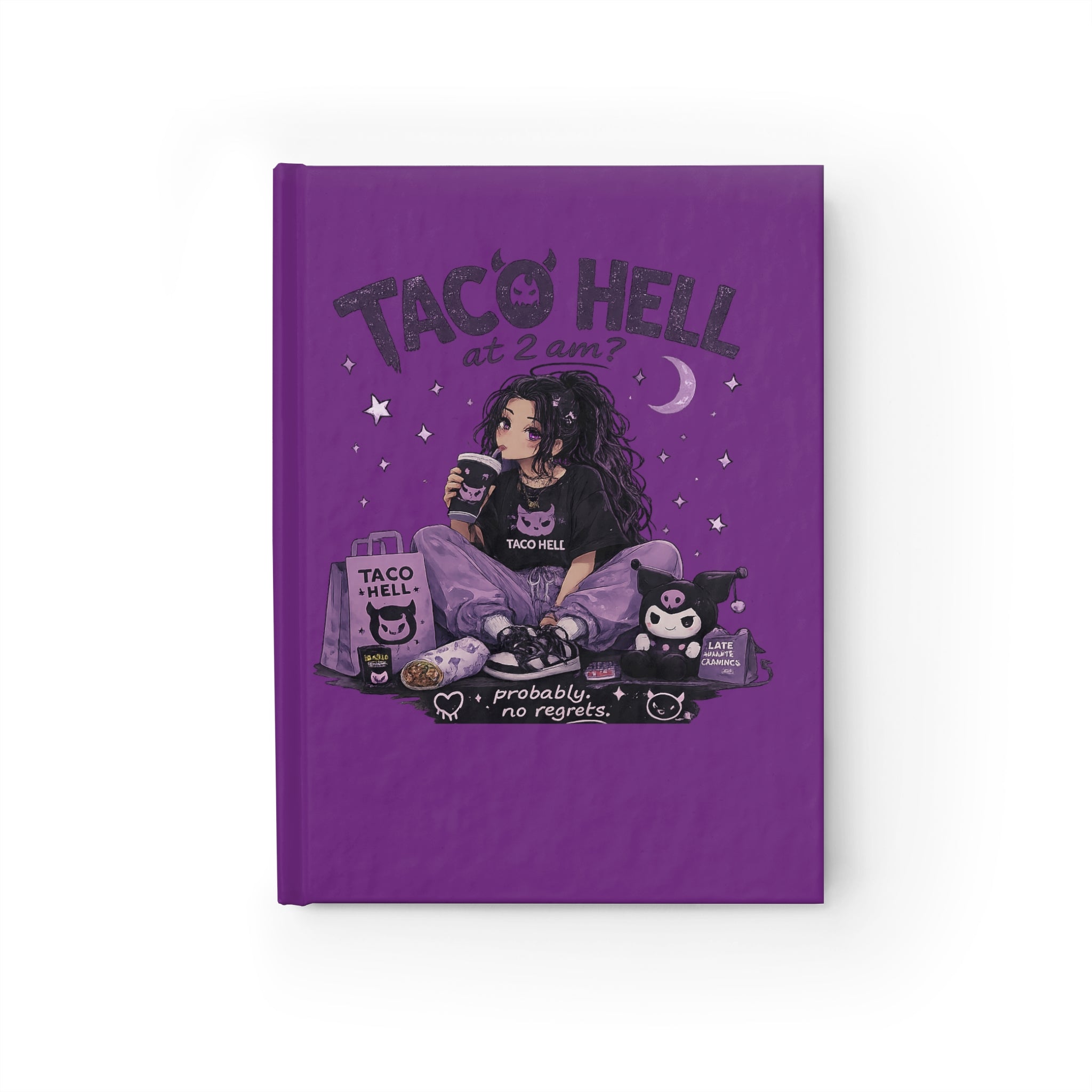 Goth Taco Night Journal — Ruled Lined Notebook for Teens & Young Adults