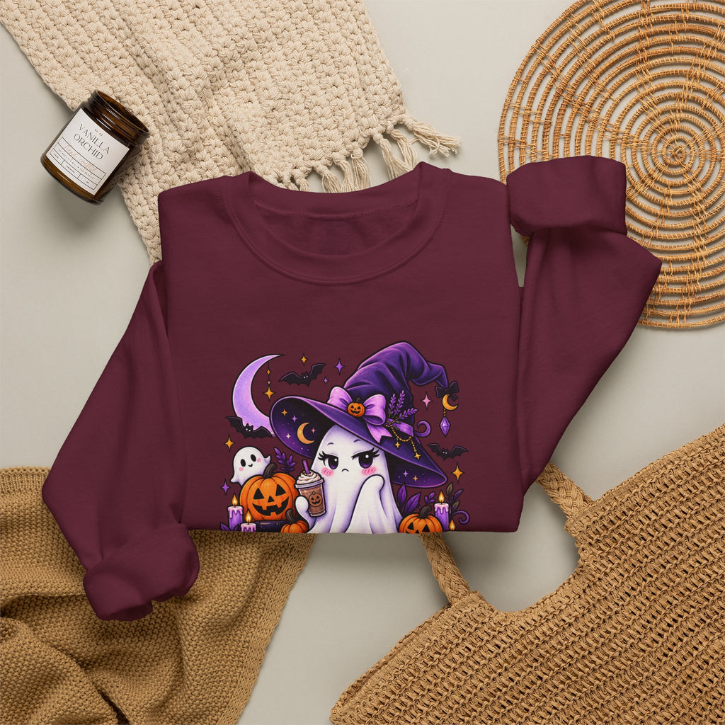 Sweatshirt — "Resting Witch Face" Halloween Crewneck