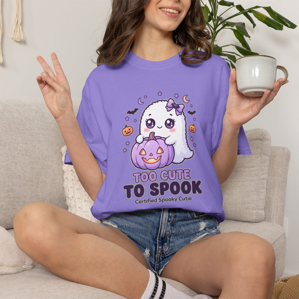 Too Cute to Spook Ghost T-Shirt — Cute Halloween Graphic Tee
