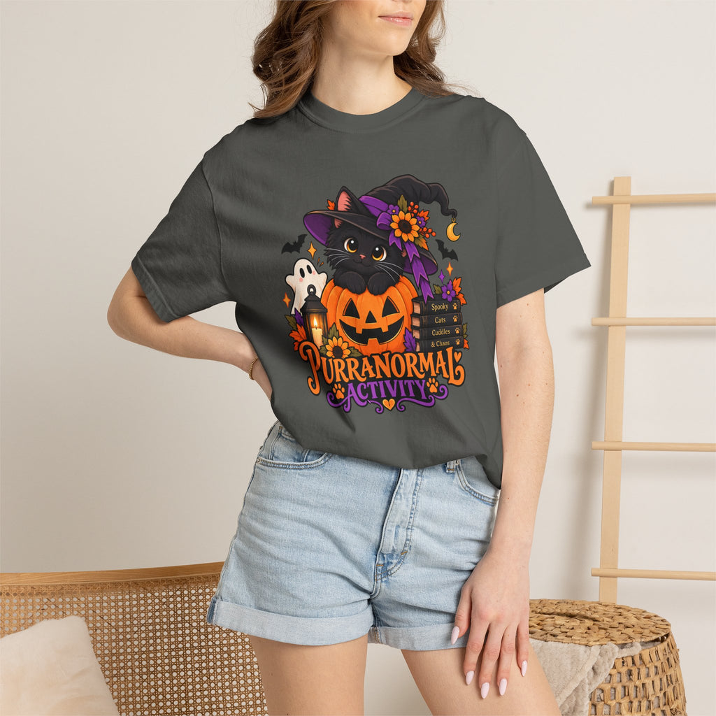 Purranormal Activity Halloween Cat T-Shirt