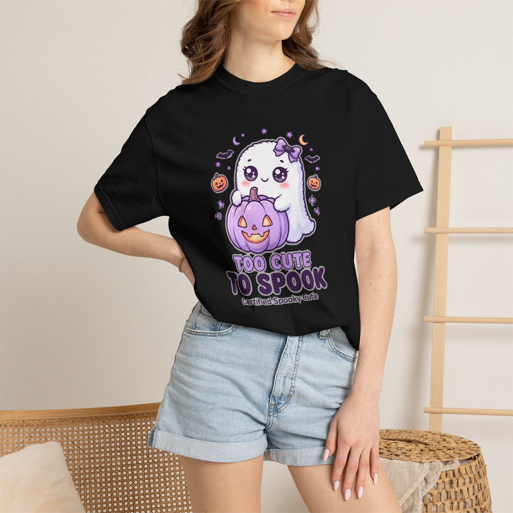 Too Cute to Spook Ghost T-Shirt — Cute Halloween Graphic Tee
