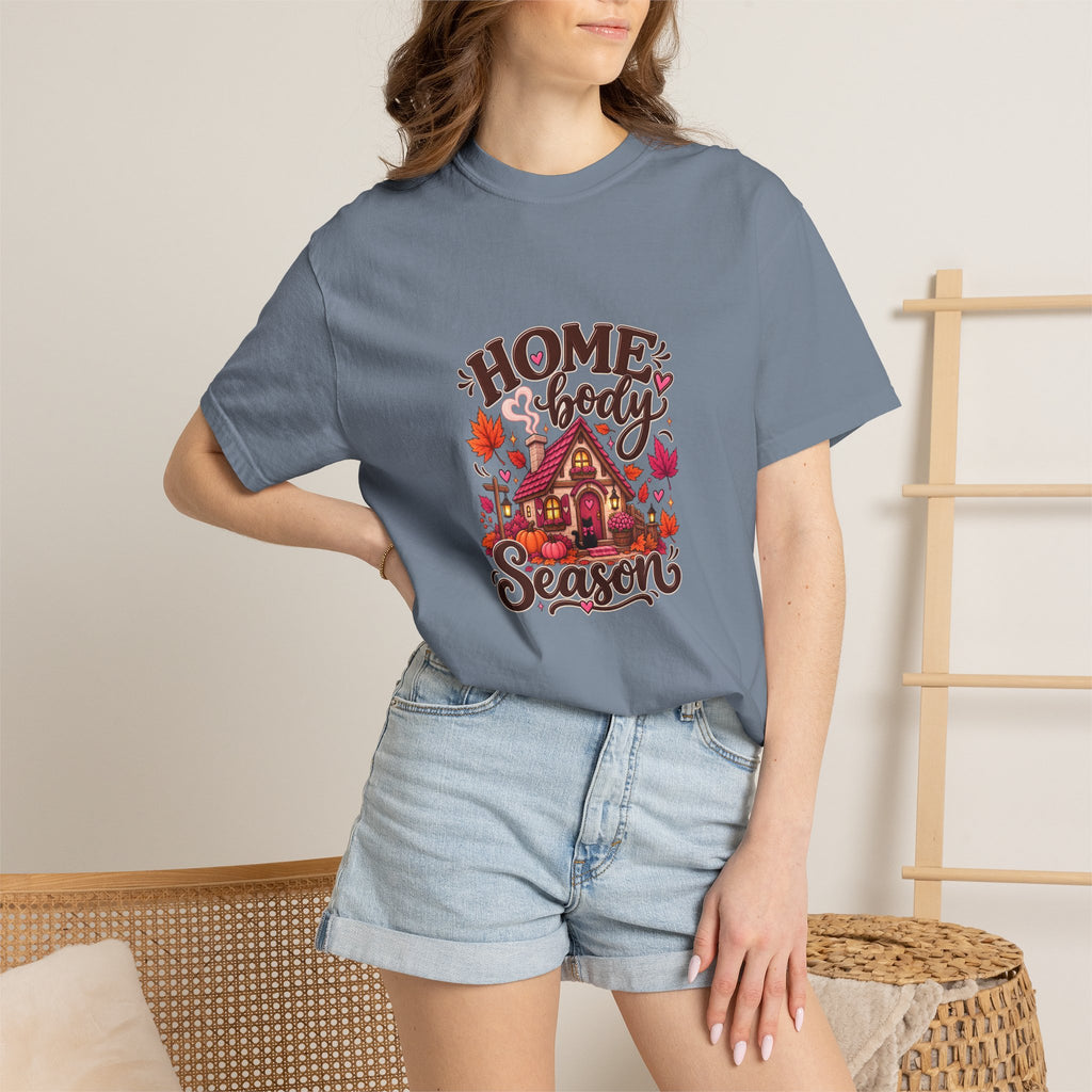 Homebody Season T-Shirt — Cozy Autumn Cabin Fall Graphic Tee