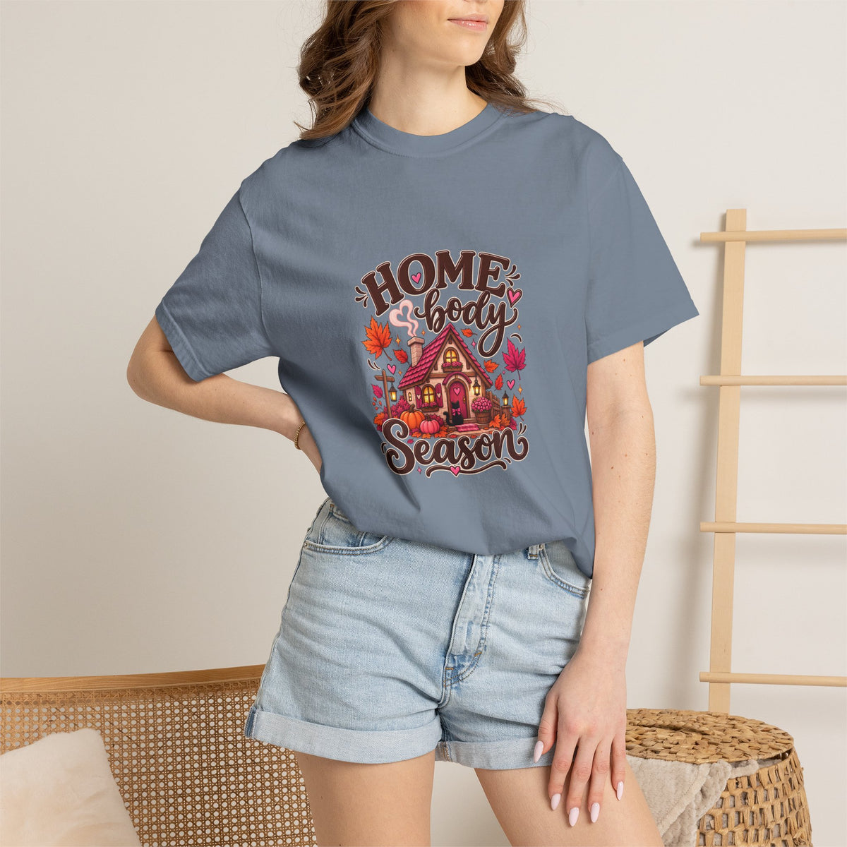 Homebody Season T-Shirt — Cozy Autumn Cabin Fall Graphic Tee