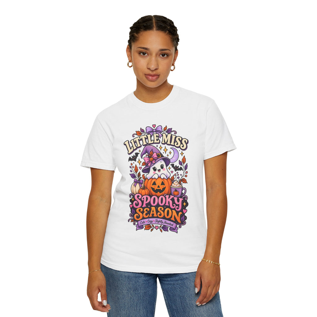 T-Shirt — "Little Miss Spooky Season" Halloween Graphic Tee