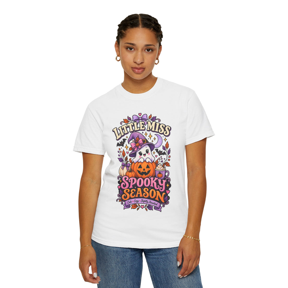 T-Shirt — "Little Miss Spooky Season" Halloween Graphic Tee