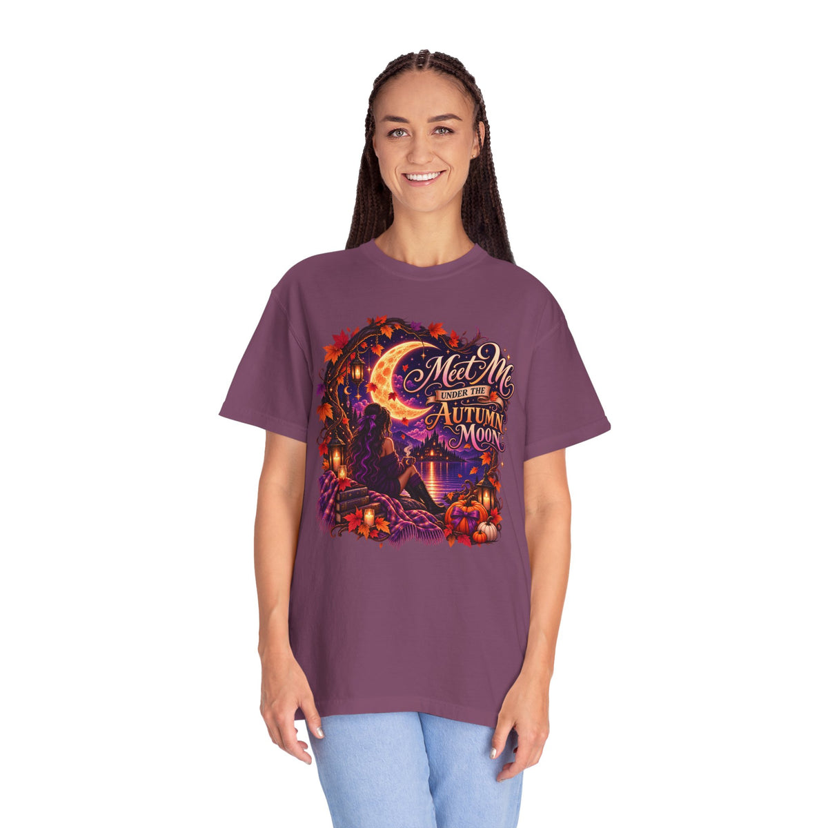 "Meet Me Under the Autumn Moon" Fall Graphic Tee