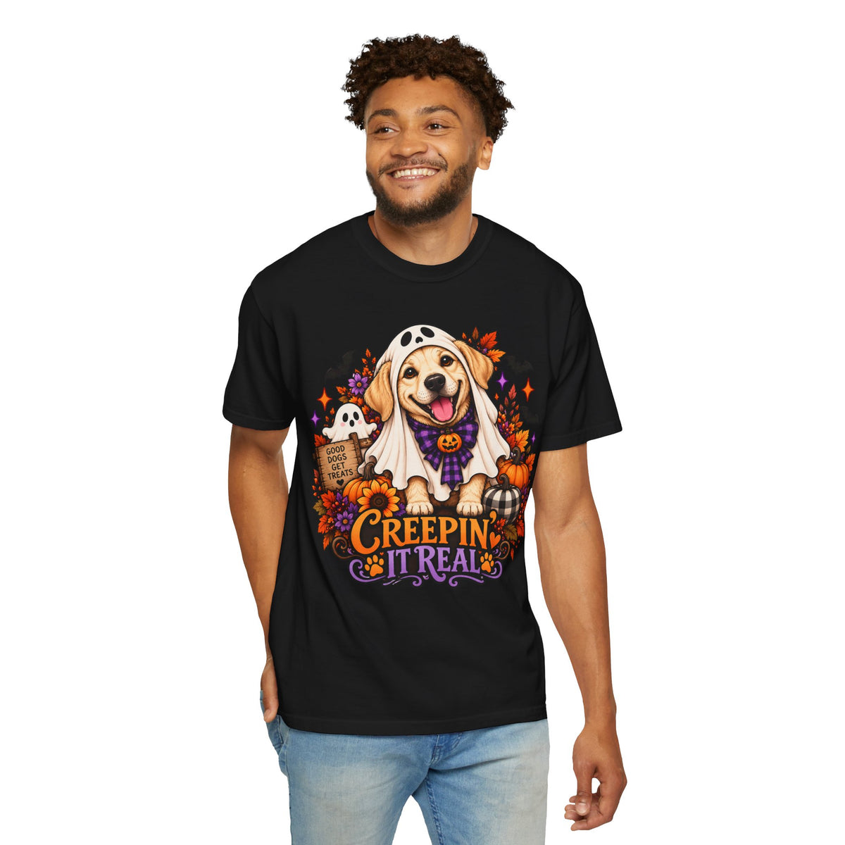 "Creepin' It Real" Ghost Pup T-Shirt