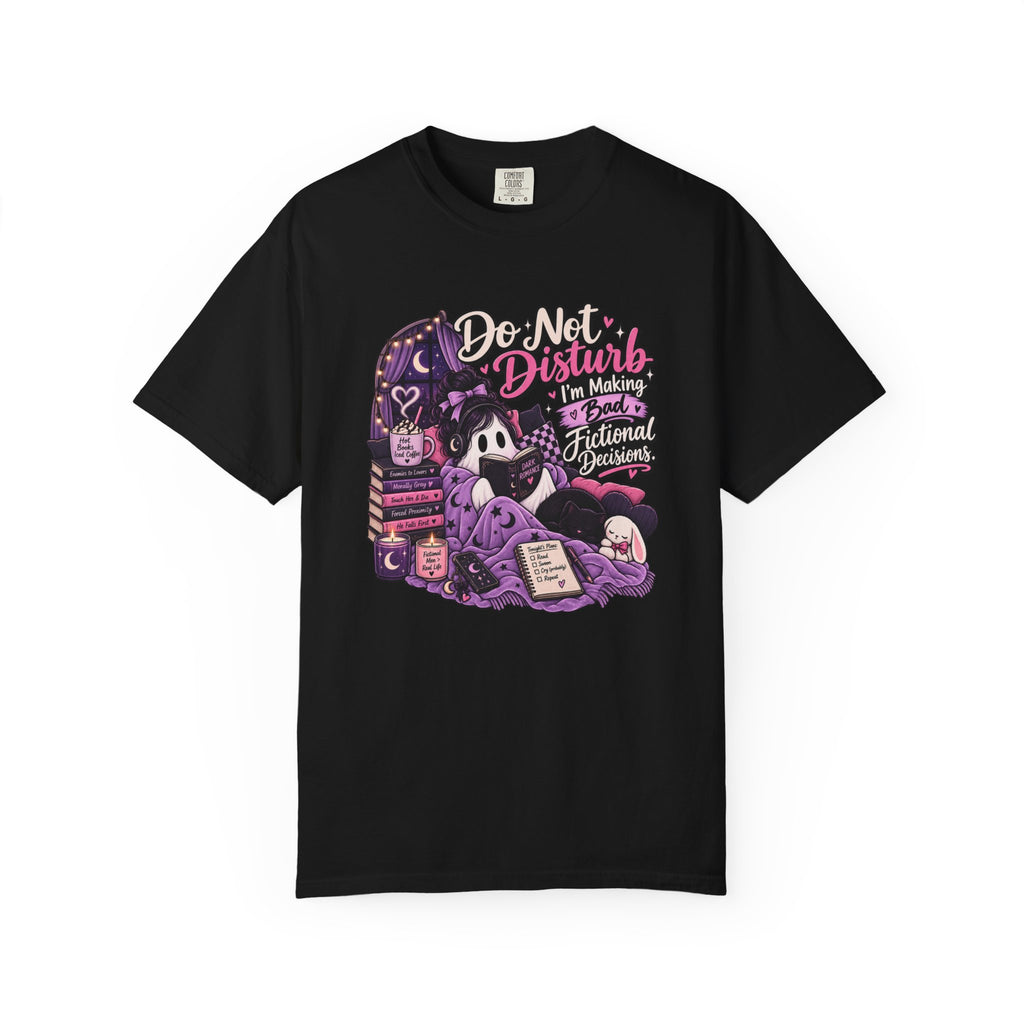 Do Not Disturb T-Shirt — Cute Gothic Reading Ghost Graphic Tee