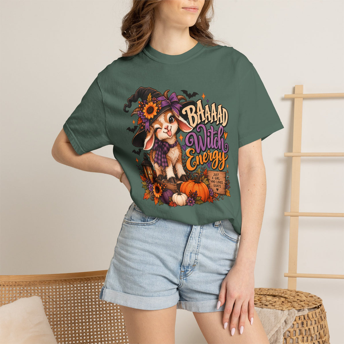 "Baaad Witch Energy" Goat Tee