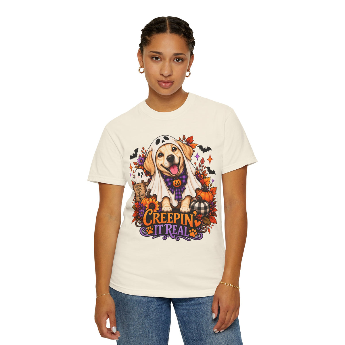 "Creepin' It Real" Ghost Pup T-Shirt