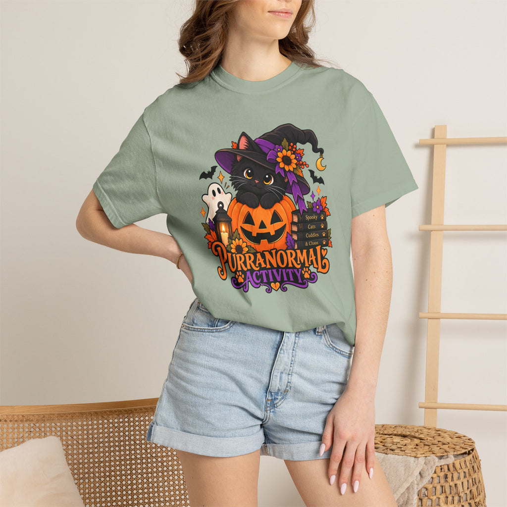 Purranormal Activity Halloween Cat T-Shirt