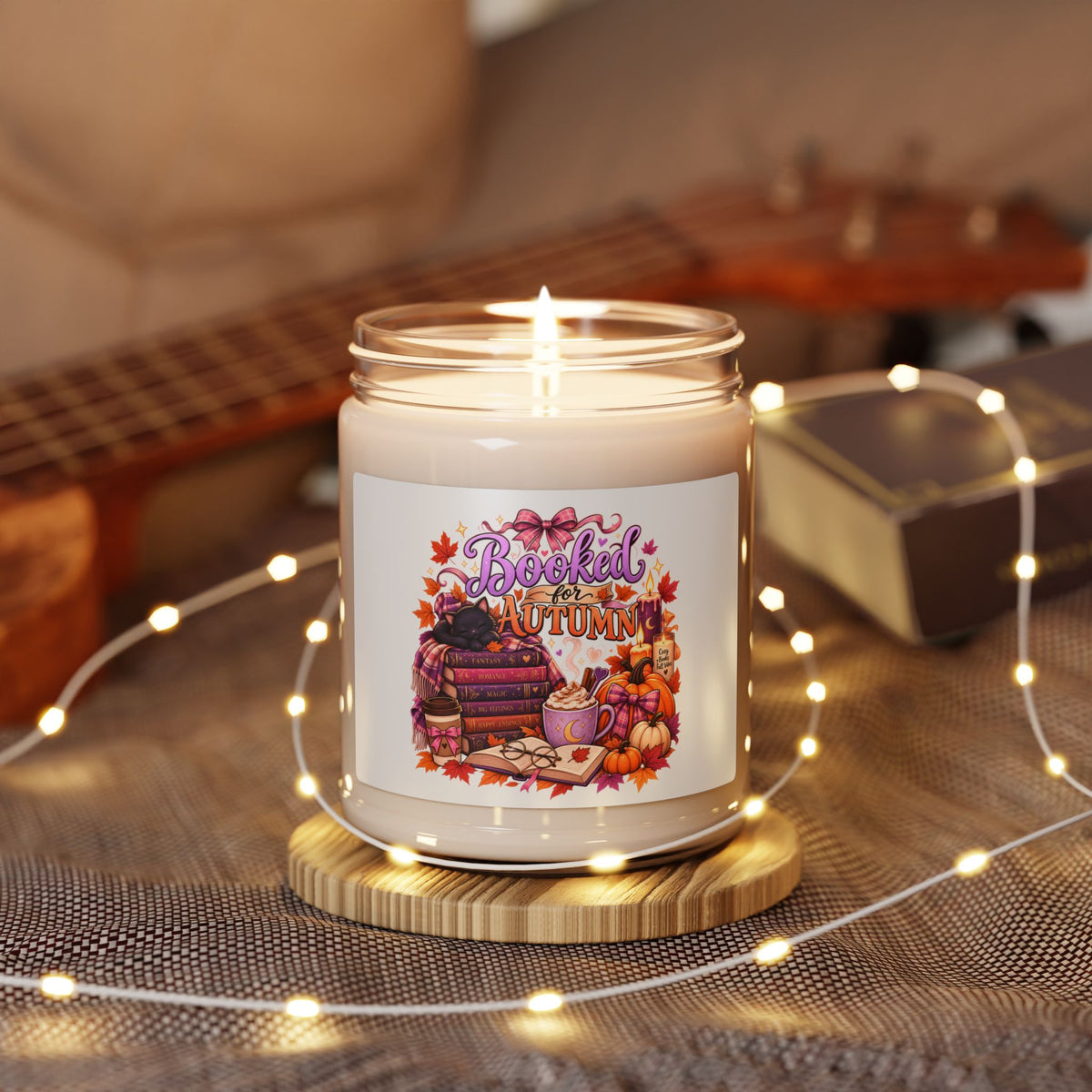 Booked for Autumn Scented Soy Candle — Cozy Fall Reading Gift (9oz)
