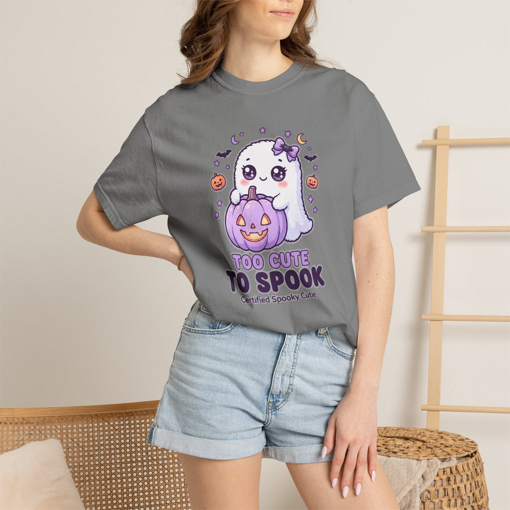 Too Cute to Spook Ghost T-Shirt — Cute Halloween Graphic Tee