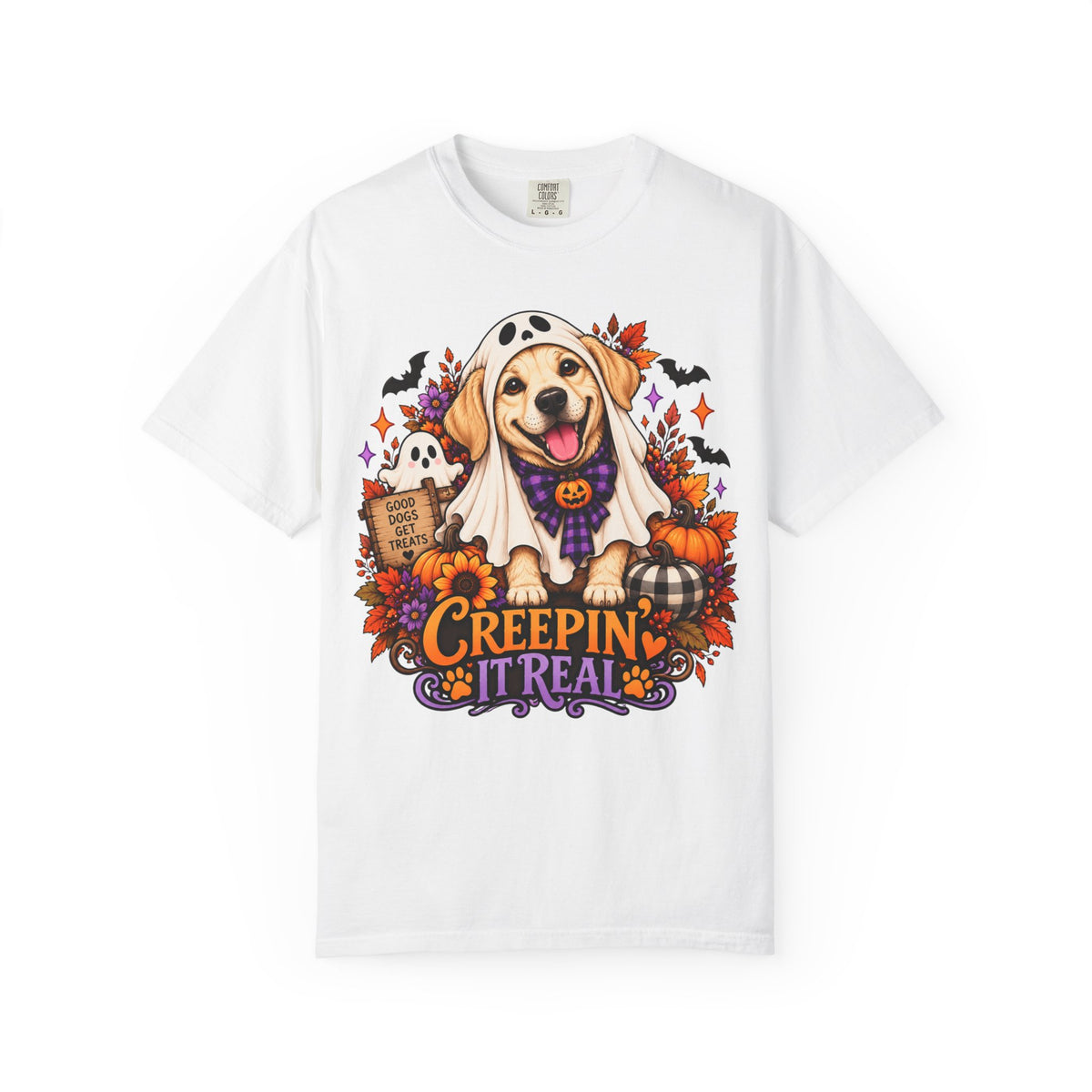 "Creepin' It Real" Ghost Pup T-Shirt