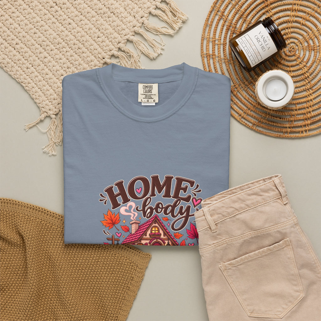 Homebody Season T-Shirt — Cozy Autumn Cabin Fall Graphic Tee