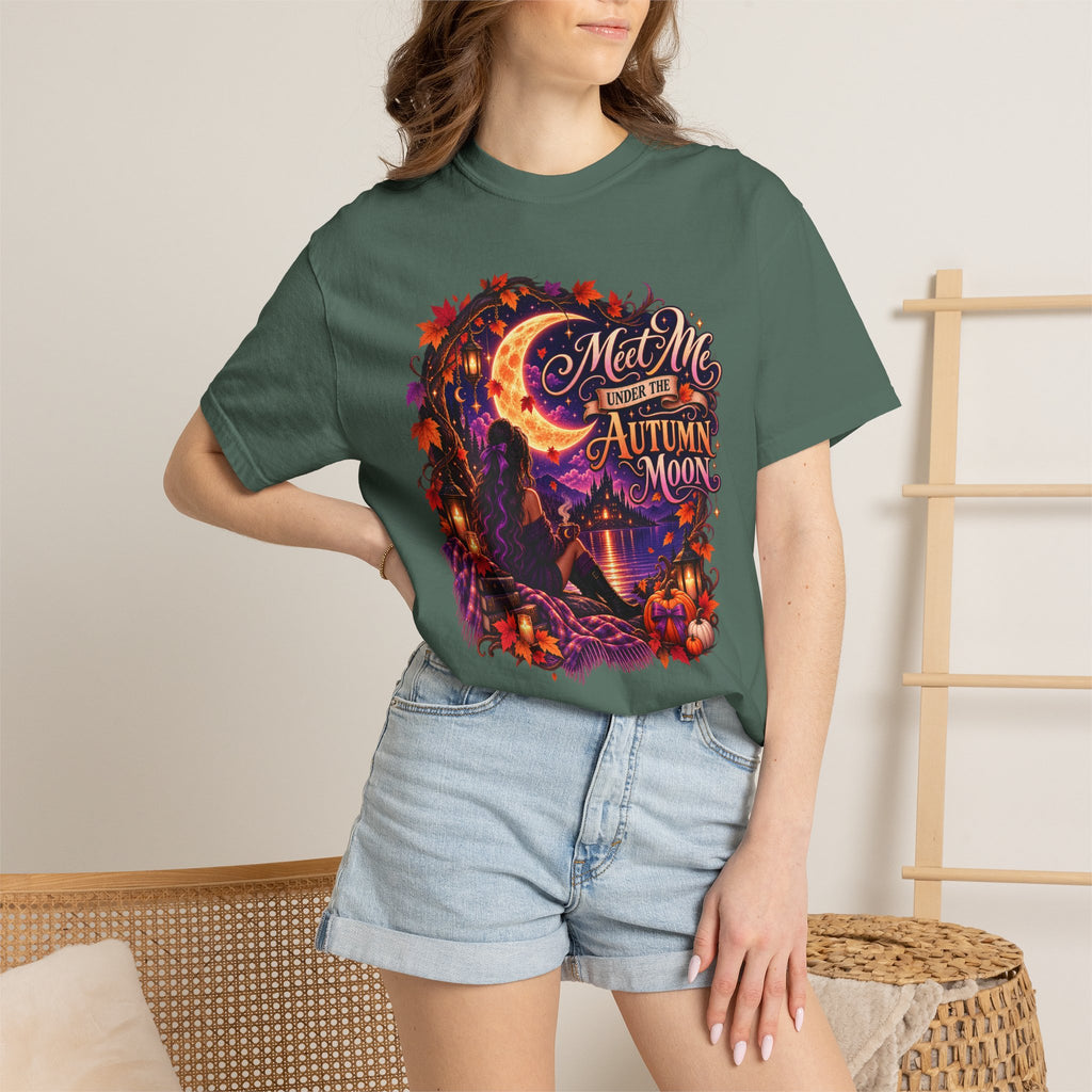 "Meet Me Under the Autumn Moon" Fall Graphic Tee