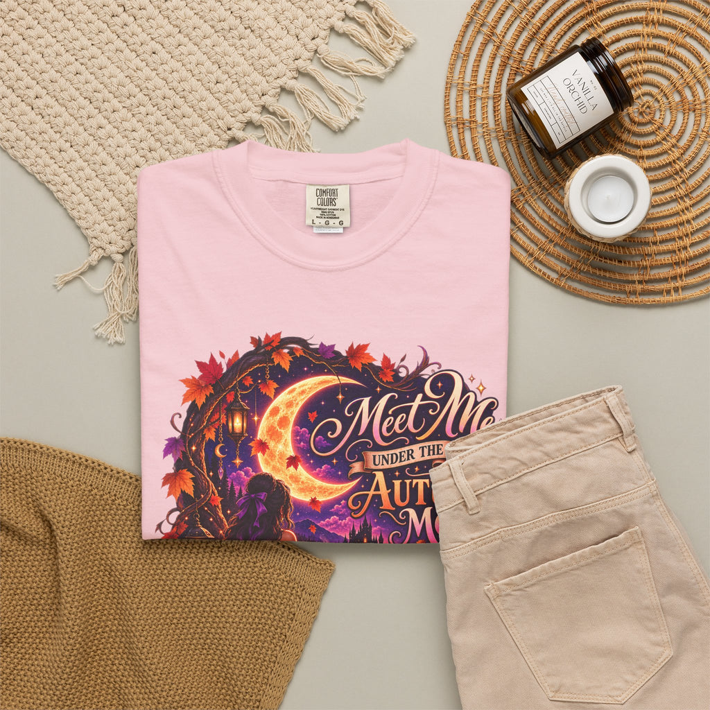 "Meet Me Under the Autumn Moon" Fall Graphic Tee