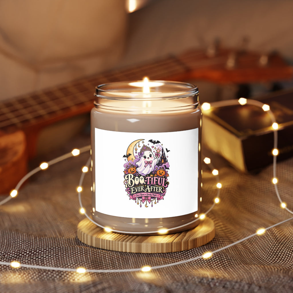 Boo-tiful Ever After 9oz Scented Soy Candle — Halloween Ghost & Pumpkin Aromatherapy
