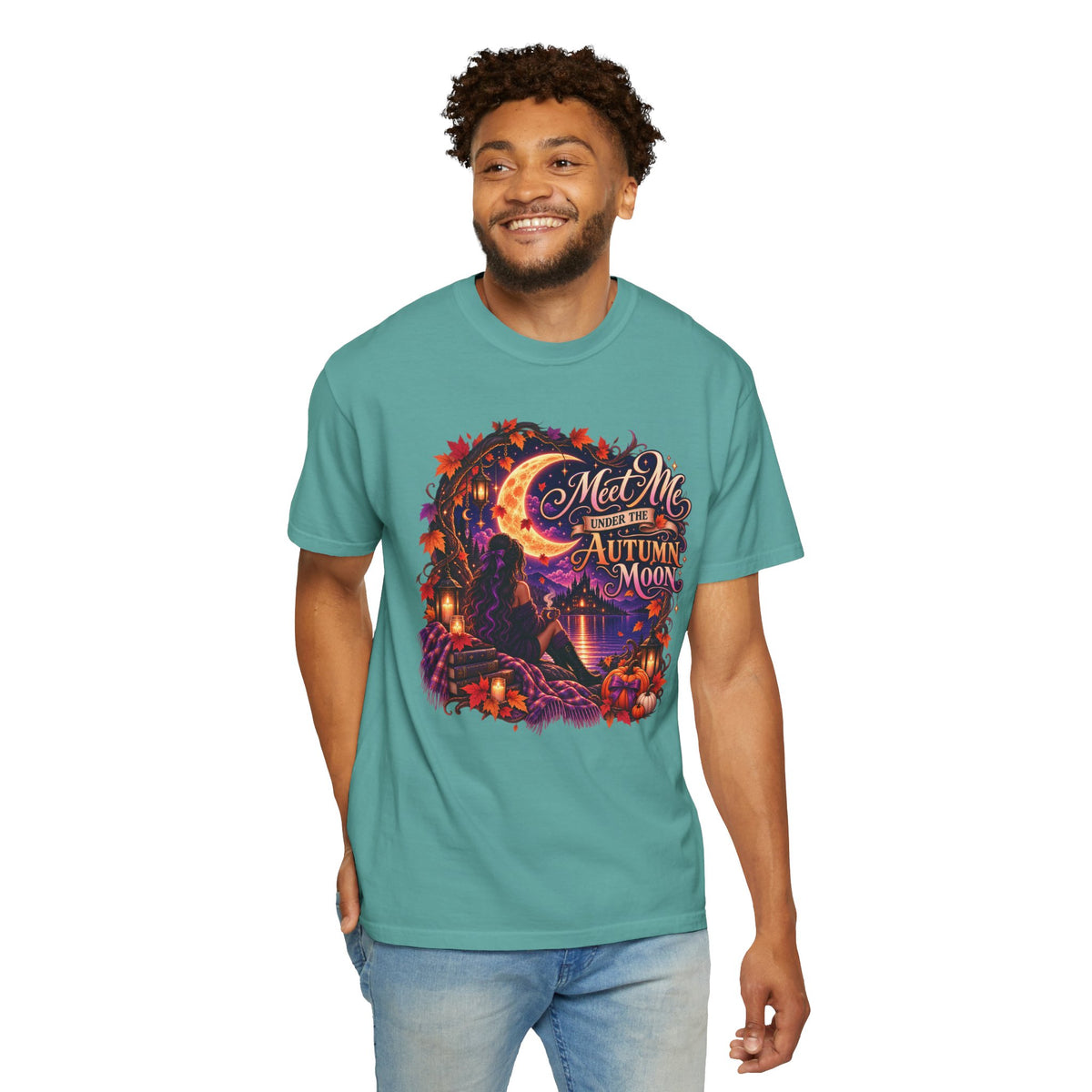 "Meet Me Under the Autumn Moon" Fall Graphic Tee
