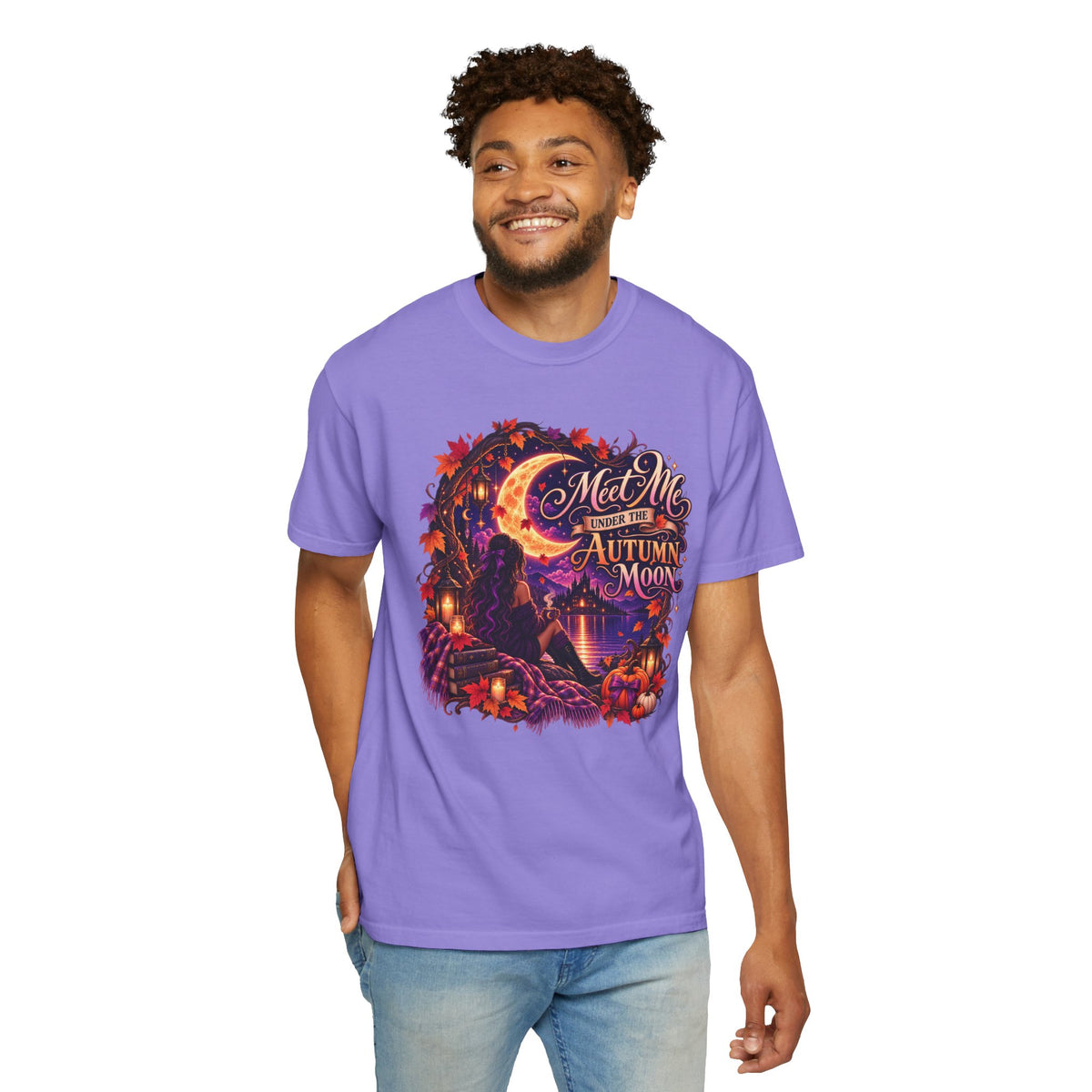 "Meet Me Under the Autumn Moon" Fall Graphic Tee
