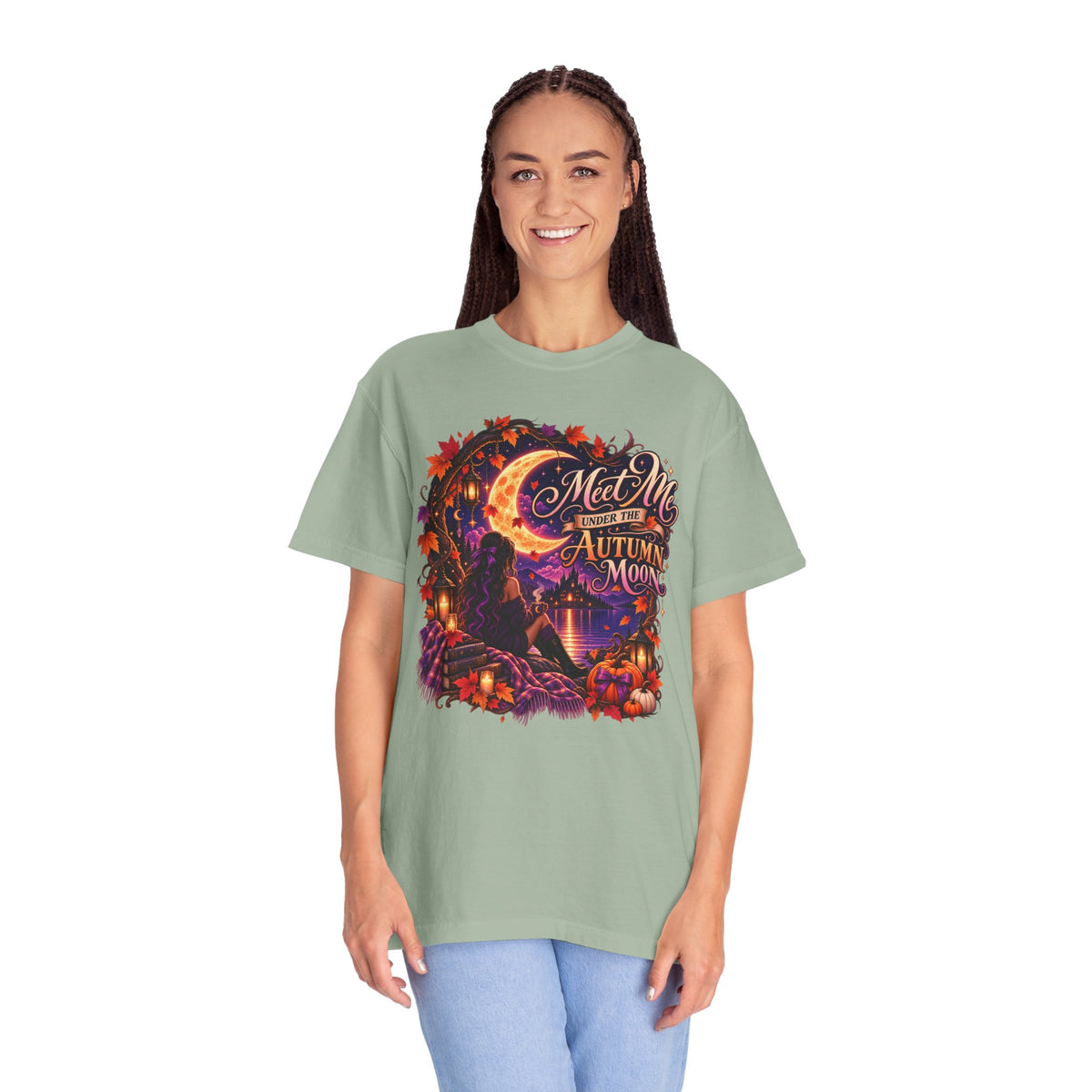"Meet Me Under the Autumn Moon" Fall Graphic Tee
