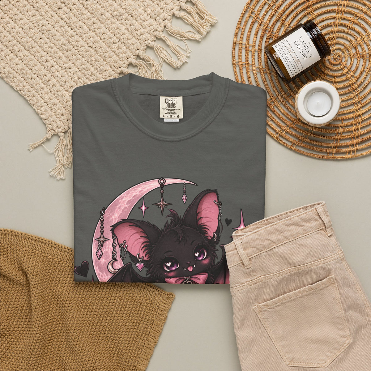 Certified Creature of the Night T-Shirt — Goth Bat Graphic Tee