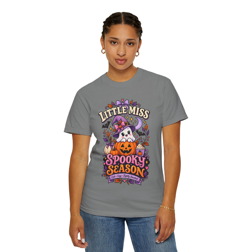 T-Shirt — "Little Miss Spooky Season" Halloween Graphic Tee