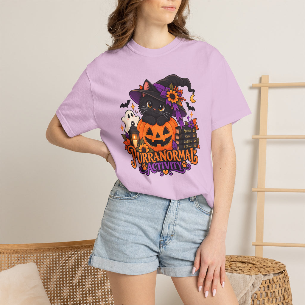 Purranormal Activity Halloween Cat T-Shirt