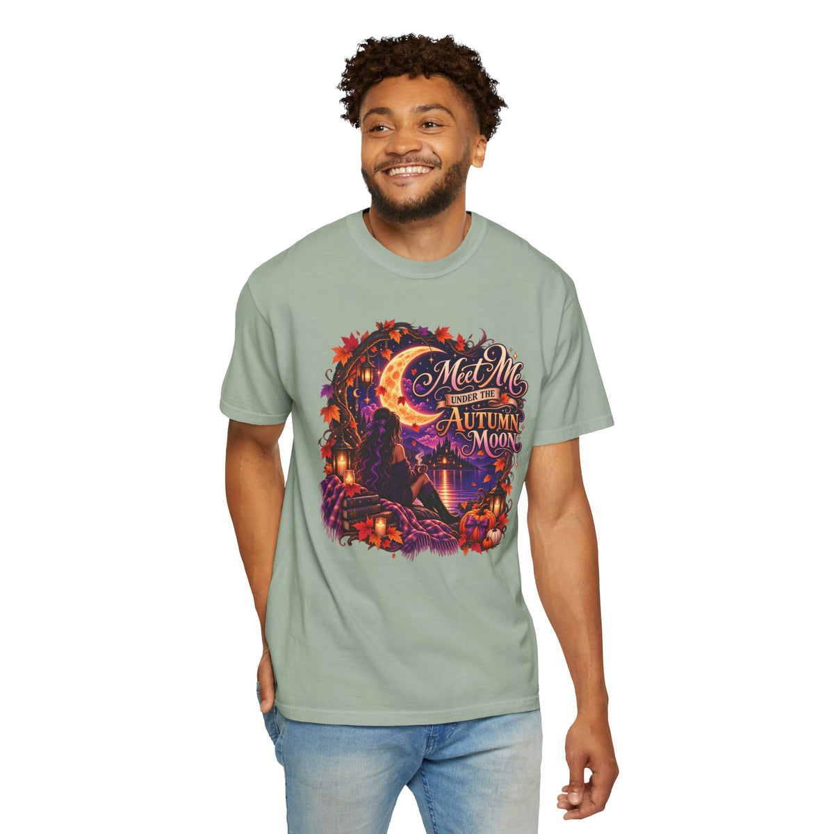 "Meet Me Under the Autumn Moon" Fall Graphic Tee