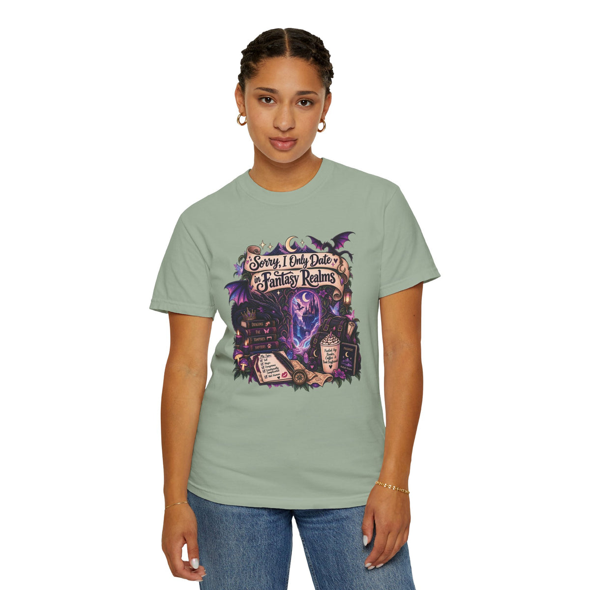 Fantasy Realms Graphic T-Shirt — "Sorry I Only Date Fantasy Realms"