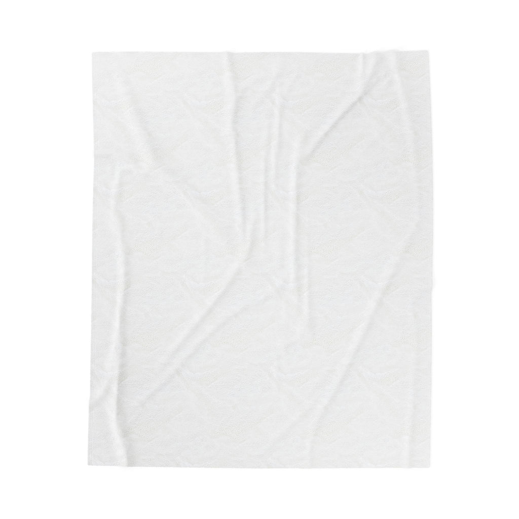 Moonlight Dreams Plush Blanket — Cute Bunny on Crescent Moon Velveteen Throw