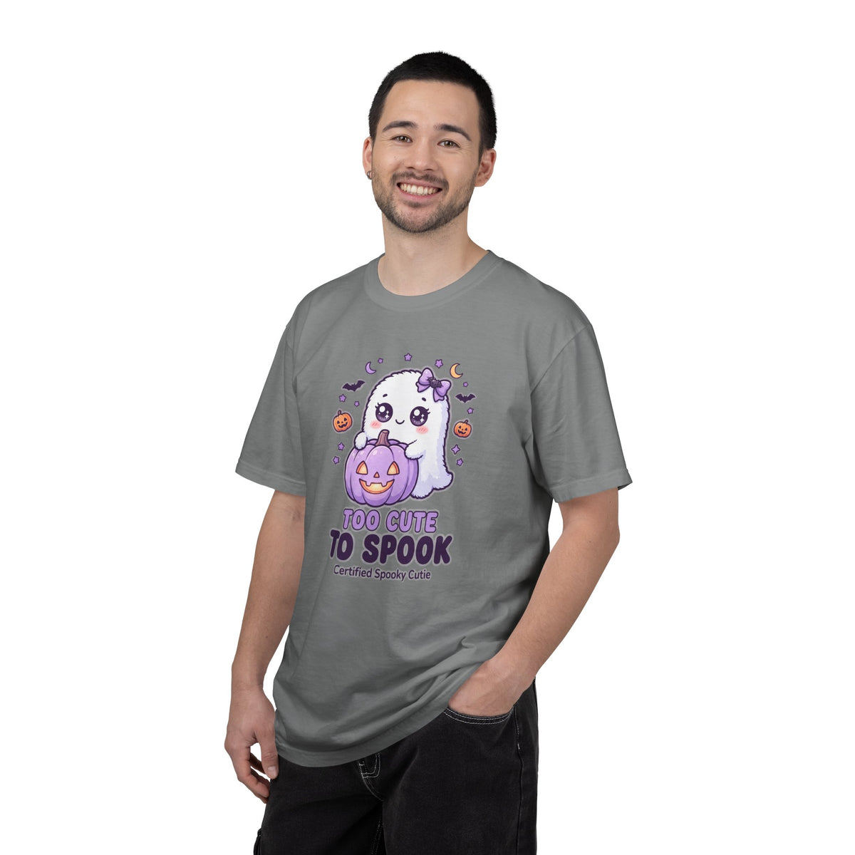 Too Cute to Spook Ghost T-Shirt — Cute Halloween Graphic Tee