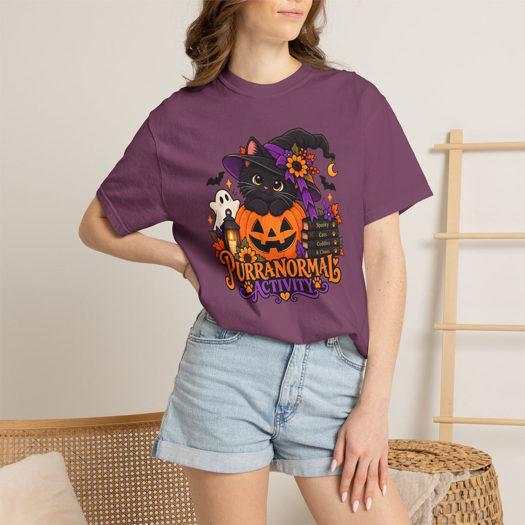 Purranormal Activity Halloween Cat T-Shirt