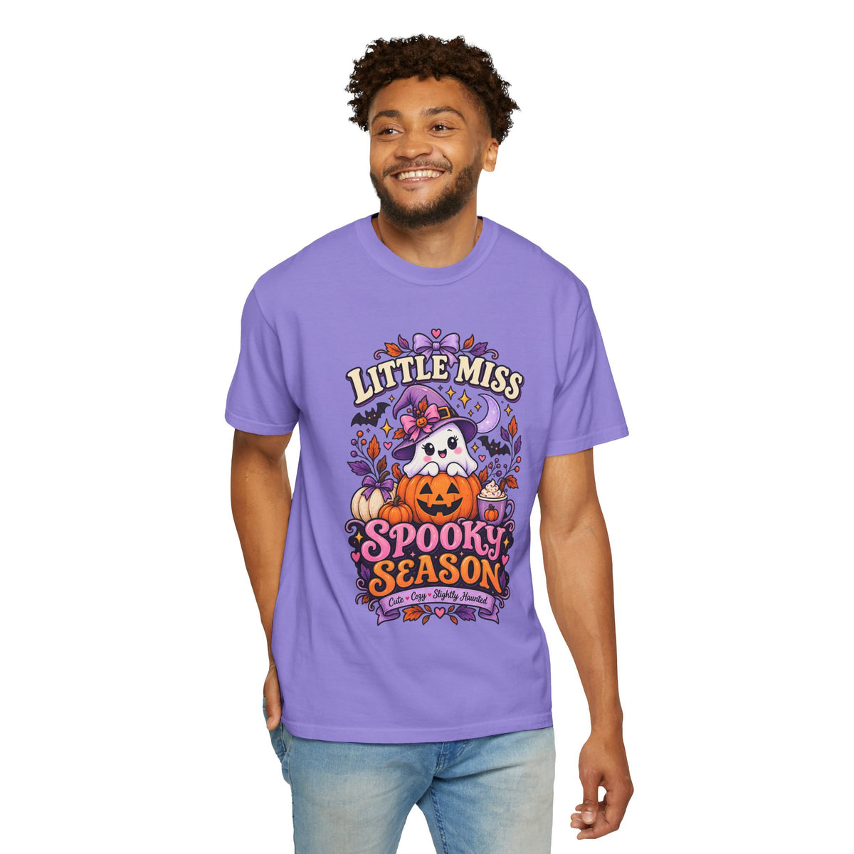 T-Shirt — "Little Miss Spooky Season" Halloween Graphic Tee