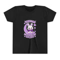 Youth Tee — "Teenage Moonlight Society" Cute Bunny Moon Graphic